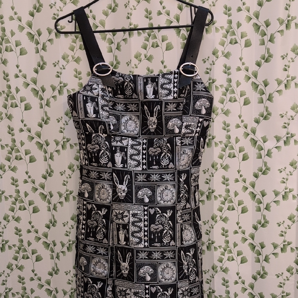 Dangerfield Black and White Graphic Mini Dress